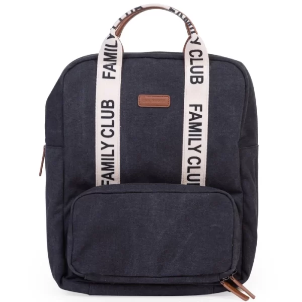 Childhome Family Club Backpack Signature Canvas Black