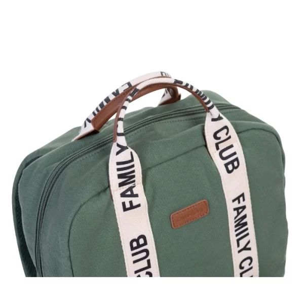 Childhome Family Club Backpack Signature Canvas Green