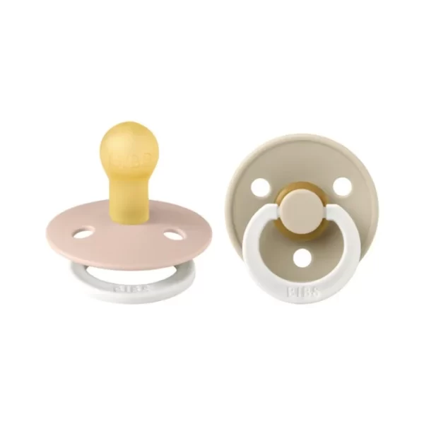 BIBS Boheme 2 PACK Latex Size 1 Blush GLOW/Vanilla GLOW