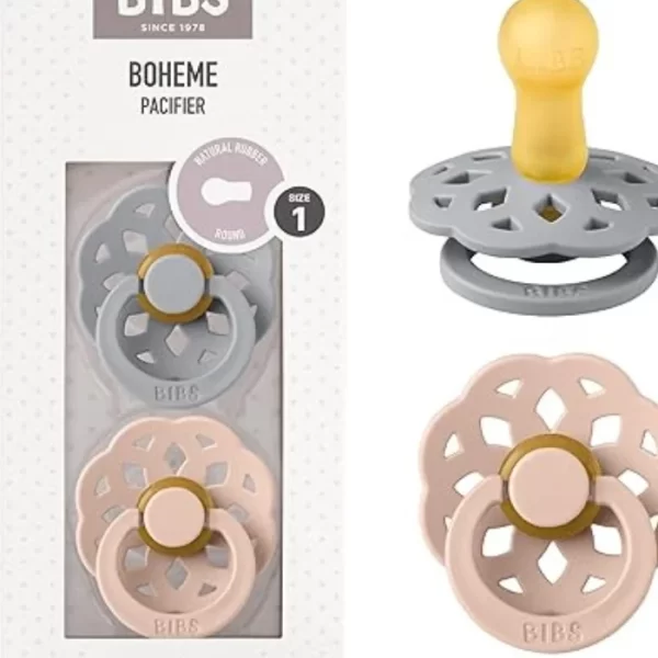 BIBS Boheme 2 PACK Latex Size 1 Cloud/Blush