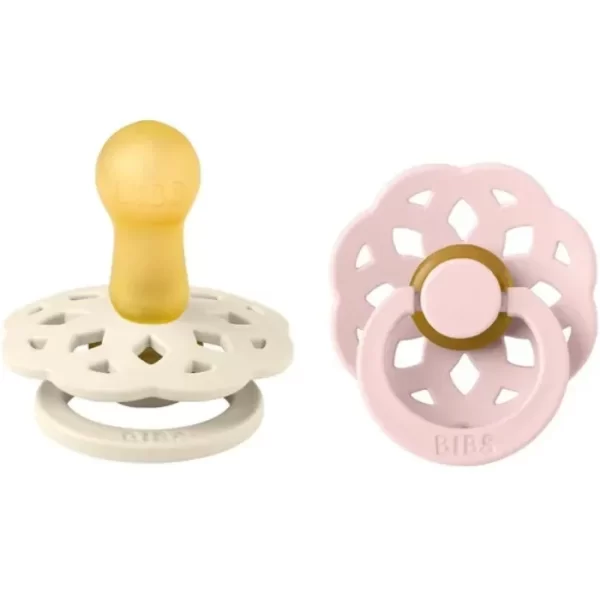 BIBS Boheme 2 PACK Latex Size 1 Ivory/Blossom