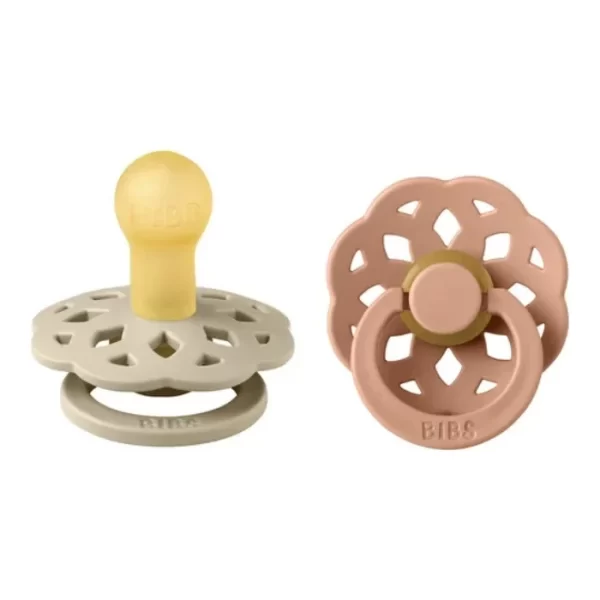 BIBS Boheme 2 PACK Latex Size 2 Vanilla/Peach
