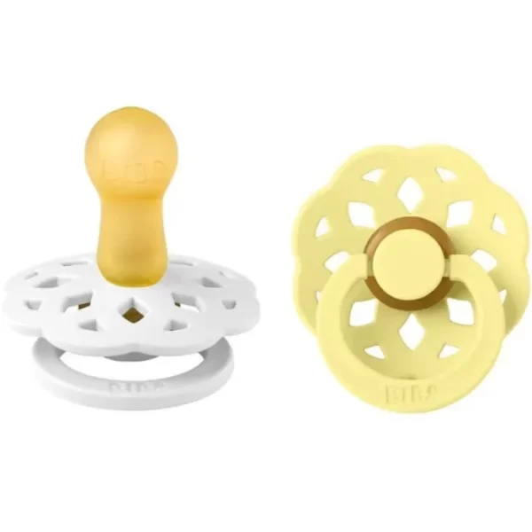 BIBS Boheme 2 PACK Latex Size 2 White/Sunshine