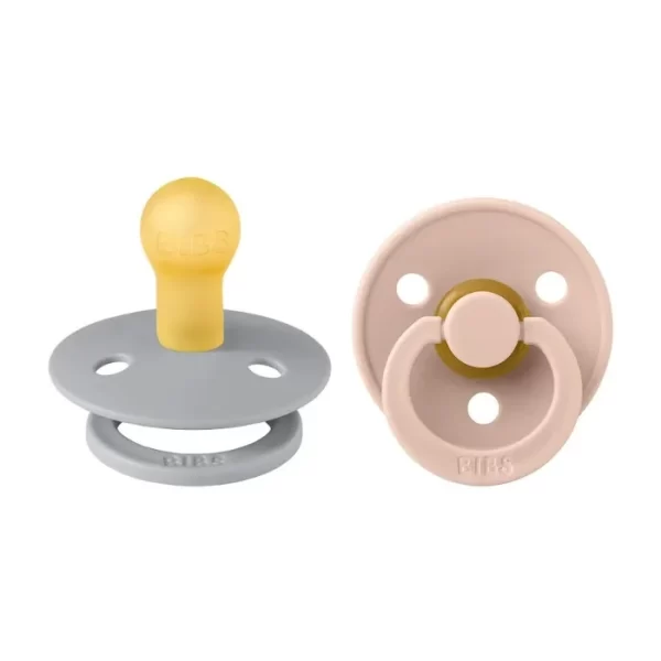 BIBS Colour 2 PACK Latex Size 1 Cloud/Blush