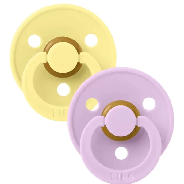 BIBS Colour 2 PACK Latex Size 2 Sunshine/Violet Sky