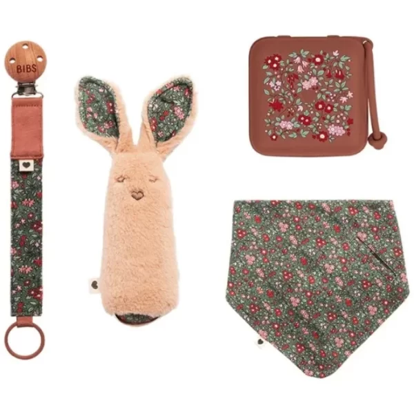 BIBS Liberty Xmas Baby Bundle Chamomile Lawn Woodchuck