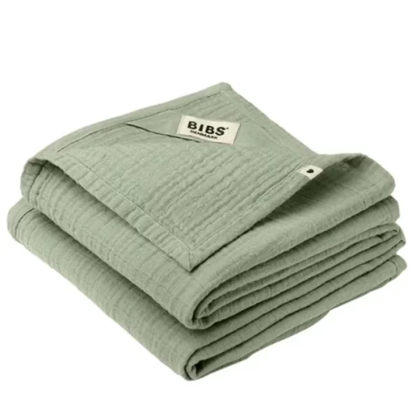 BIBS Muslin Cloth 2pack 70x70 cm Sage