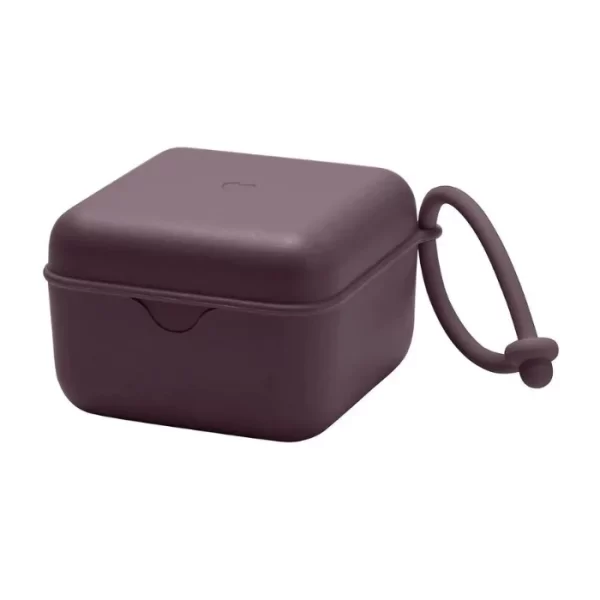 BIBS Pacifier Box Plum