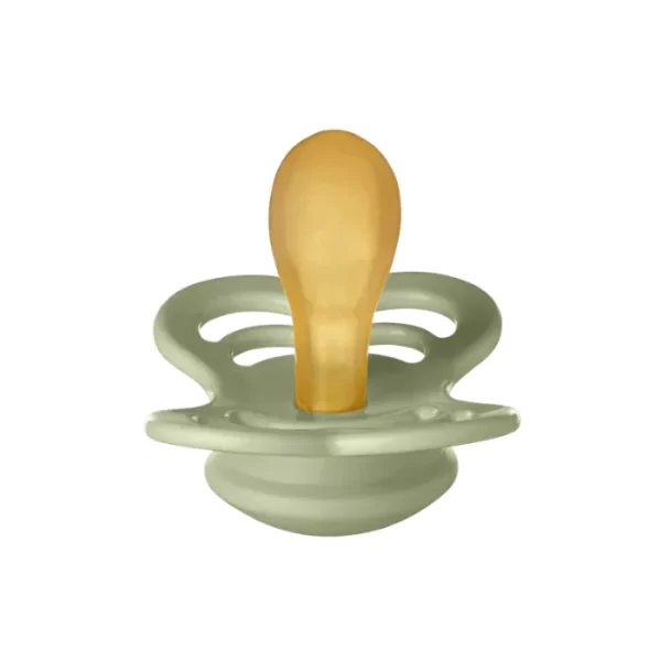 BIBS Pacifier Supreme 2 Pack Silicone Size 2 Sage Hunter Green