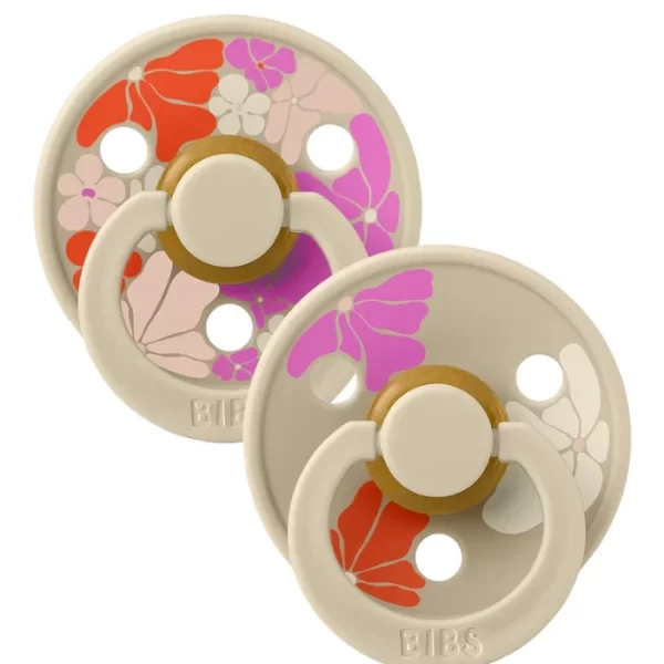 BIBS Studio Colour 2 Pack Morning Bloom Latex Size 1 Vanilla Mix