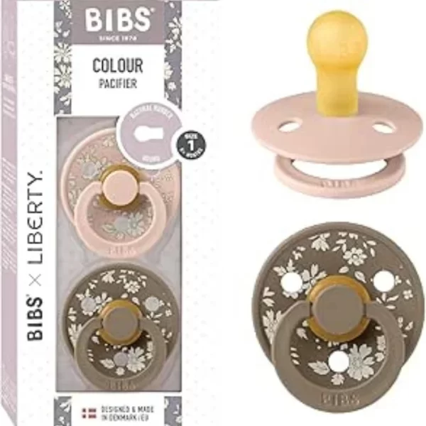 BIBS x Liberty 2 PACK Colour Capel Latex Size 1 Blush Mix