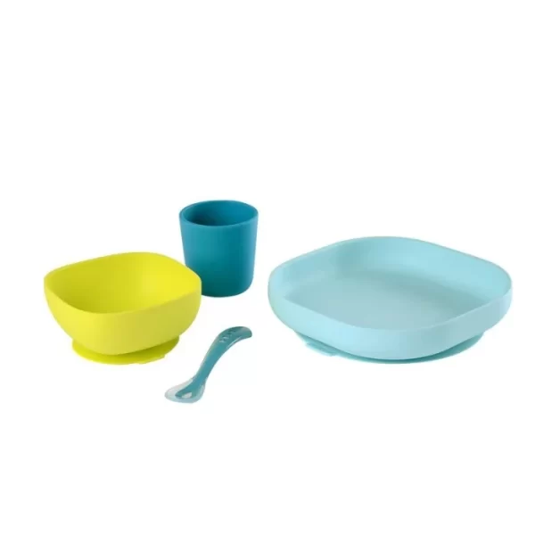 Beaba Silicone Meal Set of 4 Blue